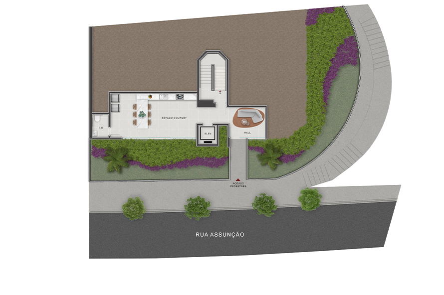 Pavimento Térreo - Espaço Gourmet