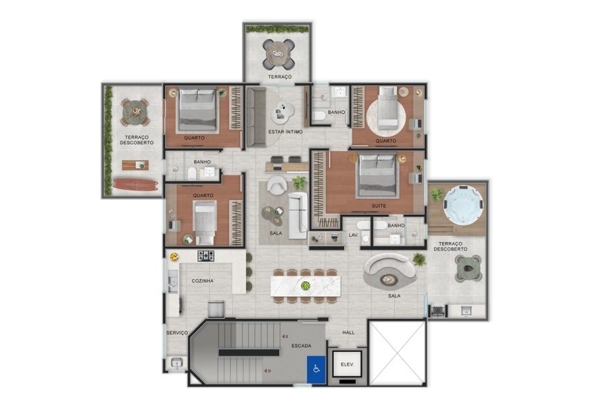 2º Pvto - Área Privativa