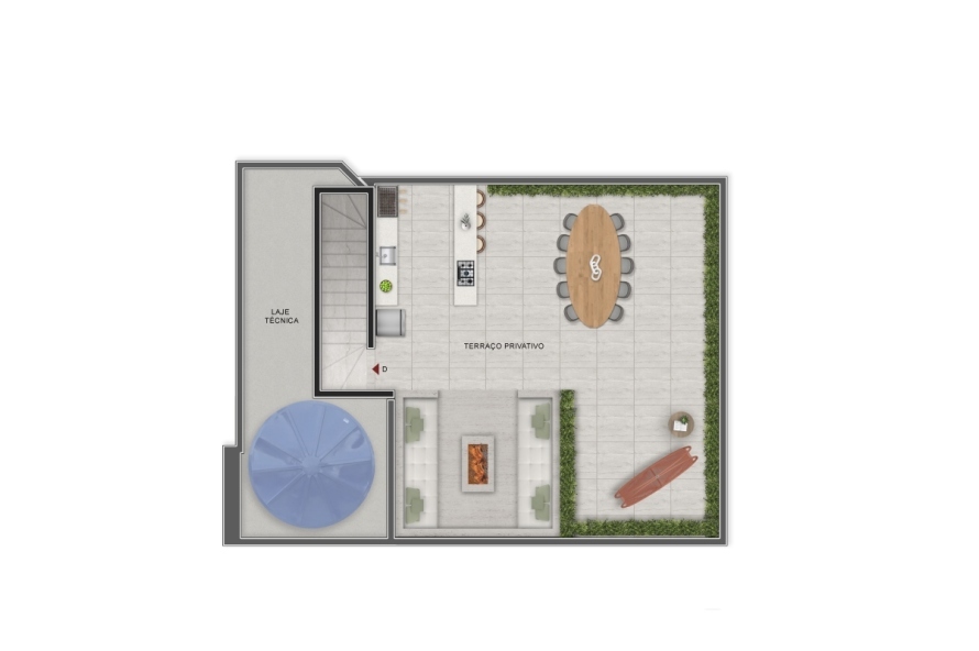 9º Pvto - Cobertuta - 3º Nivel - Terraço Descoberto