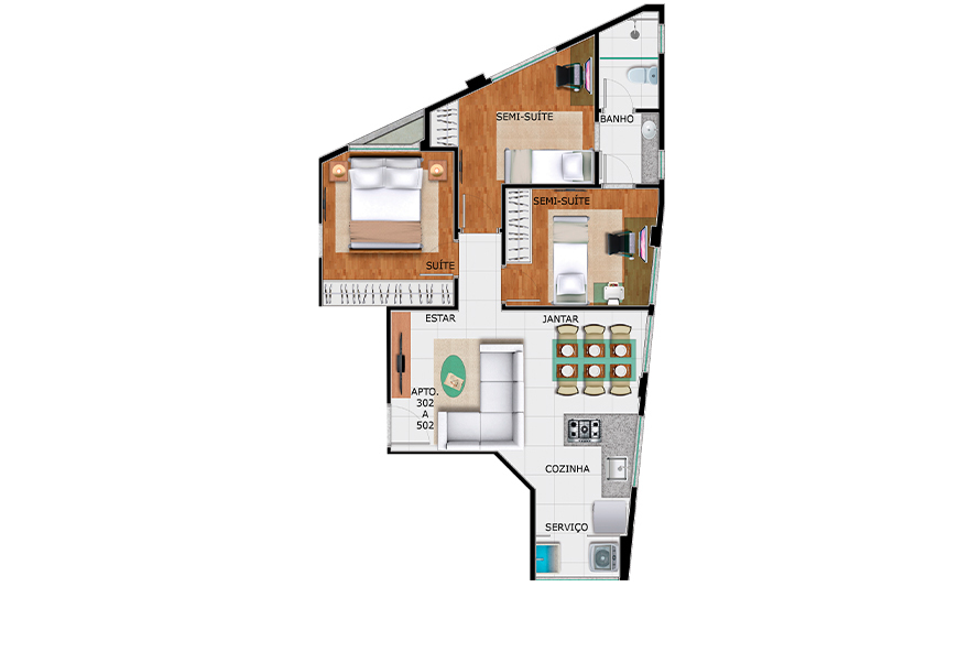 Planta Apartamento Tipo Final 02