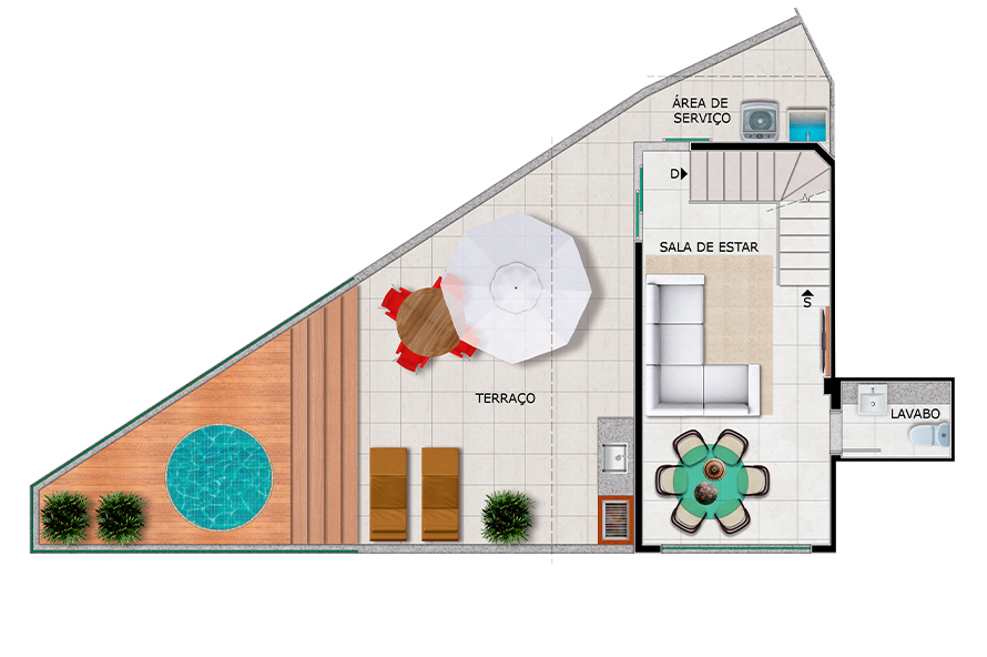 Planta Segundo Nível da Cobertura - Final 01