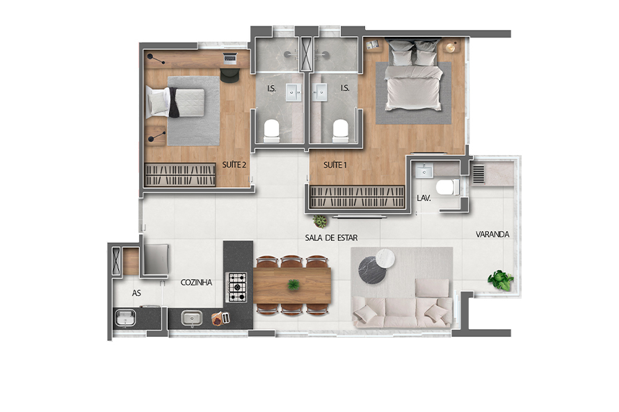 Apartamento Tipo - Opção 4