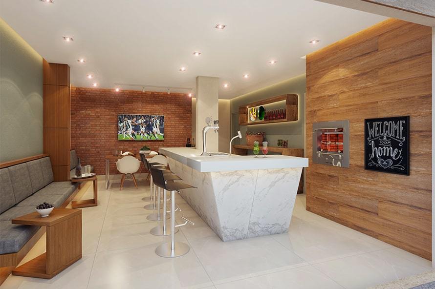 Salão de Festas com Espaço Gourmet